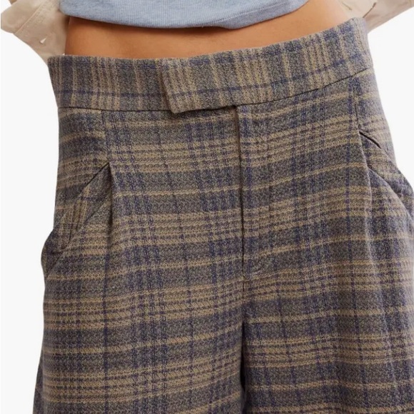 Free People NWOT Tegan Barrel Trouser in Blue Grey - Picture 7 of 15